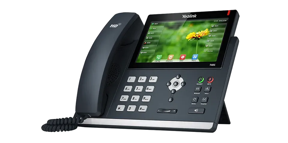 Yealink IP desk phone running on Voiceway Hosted PBX